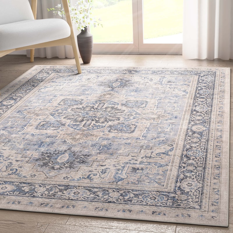 Well Woven Apollo Tirana Medallion Flat-Weave Area Rug