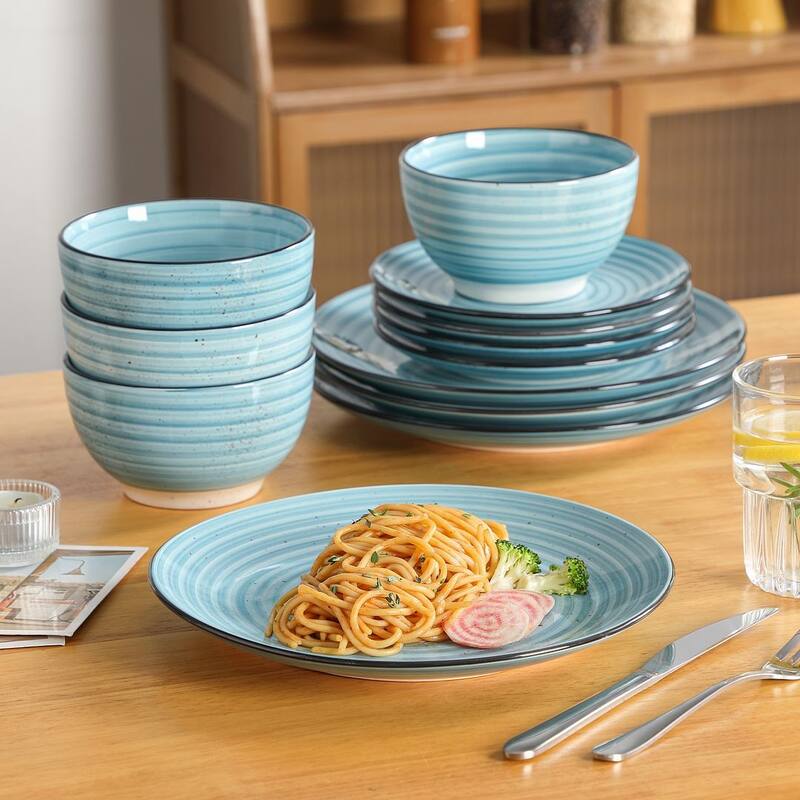 vancasso Bonbon Stoneware 12-Piece Timeless Classic Dinnerware Set