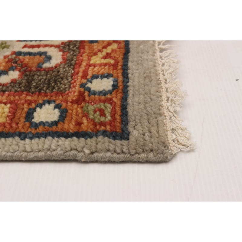 ECARPETGALLERY Hand-knotted Jules Serapi Light Grey Wool Rug - 7'9 x 10'1