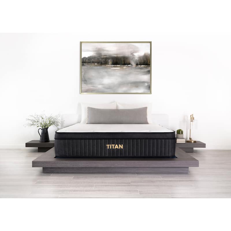 Brooklyn Bedding Titan 13" Hybrid Luxe Mattress for Plus Size Sleepers with Cooling Cover