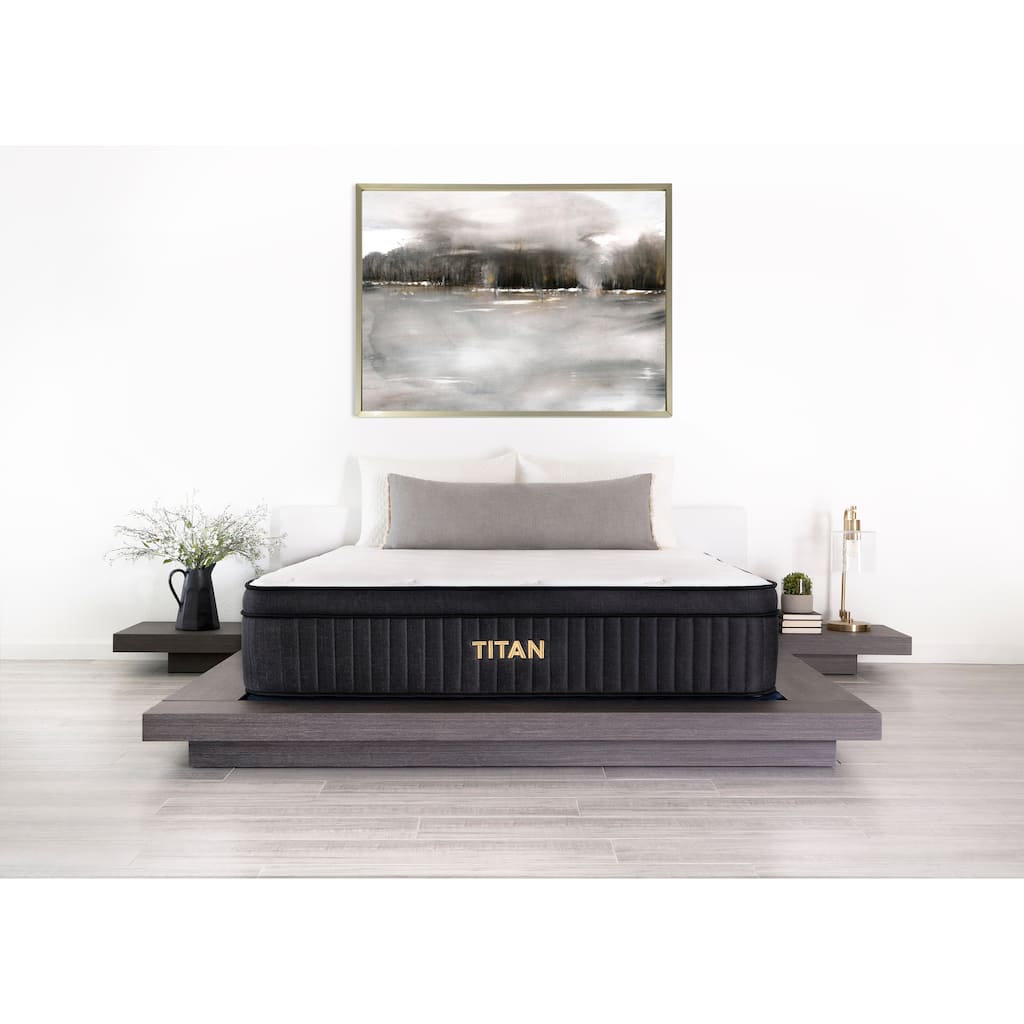 Brooklyn Bedding Titan 13" Hybrid Luxe Mattress for Plus Size Sleepers with Cooling Cover