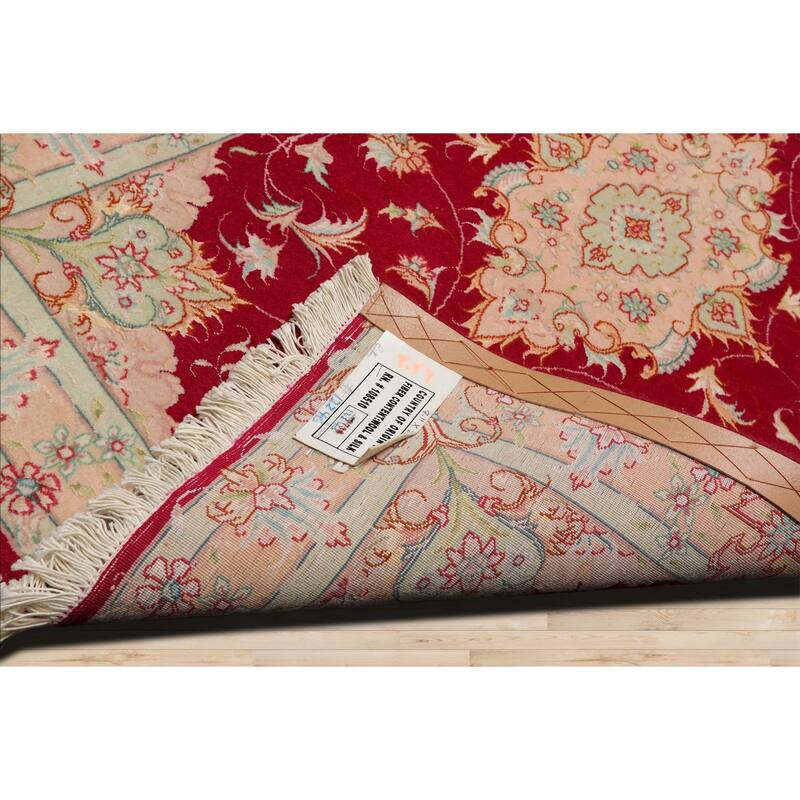 2'6''x4 Hand Knotted Wool Fuschia Traditional 300 KPSI Area Rug - 2' 6'' x 4'