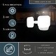 preview thumbnail 2 of 11, Theta 2 Light LED Outdoor Dusk to Dawn Security Flood Light White