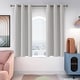 preview thumbnail 31 of 135, Deconovo Grommet Room Darkening Curtains, Set of 4 Panels 42x63 Inch - Greyish White