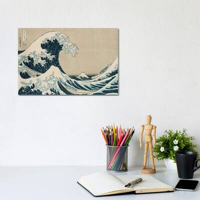 iCanvas "The Great Wave of Kanagawa, from the series '36 Views of Mt. Fuji' " by Katsushika Hokusai Canvas Print
