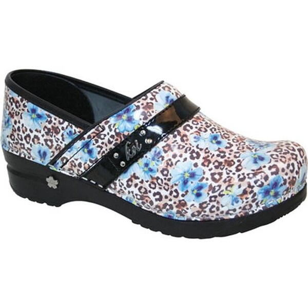 sanita clogs leopard print