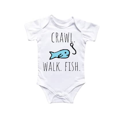 Fishing Fisherman - Baby Boy Girl Clothes Infant Bodysuit Funny Cute Newborn 2