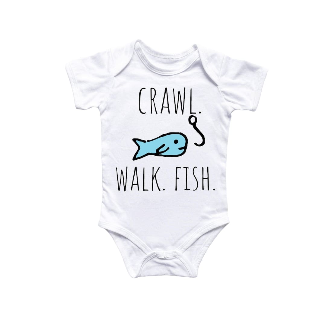 Fishing Fisherman - Baby Boy Girl Clothes Infant Bodysuit Funny Cute Newborn 2