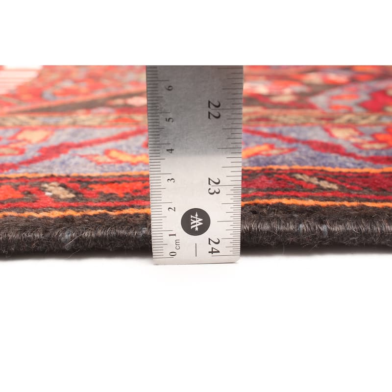 ECARPETGALLERY Hand-knotted Andelz Red Wool Rug - 4'5 x 6'10