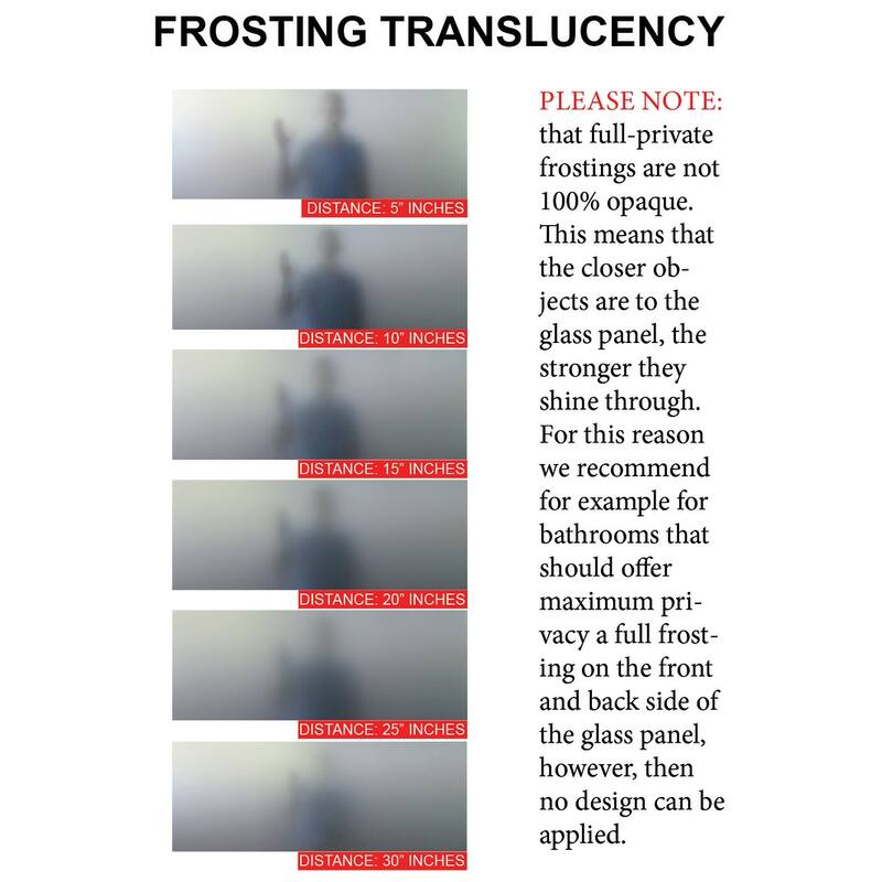 Glass Sliding Barn Door with Modern Frosted Design Hardware