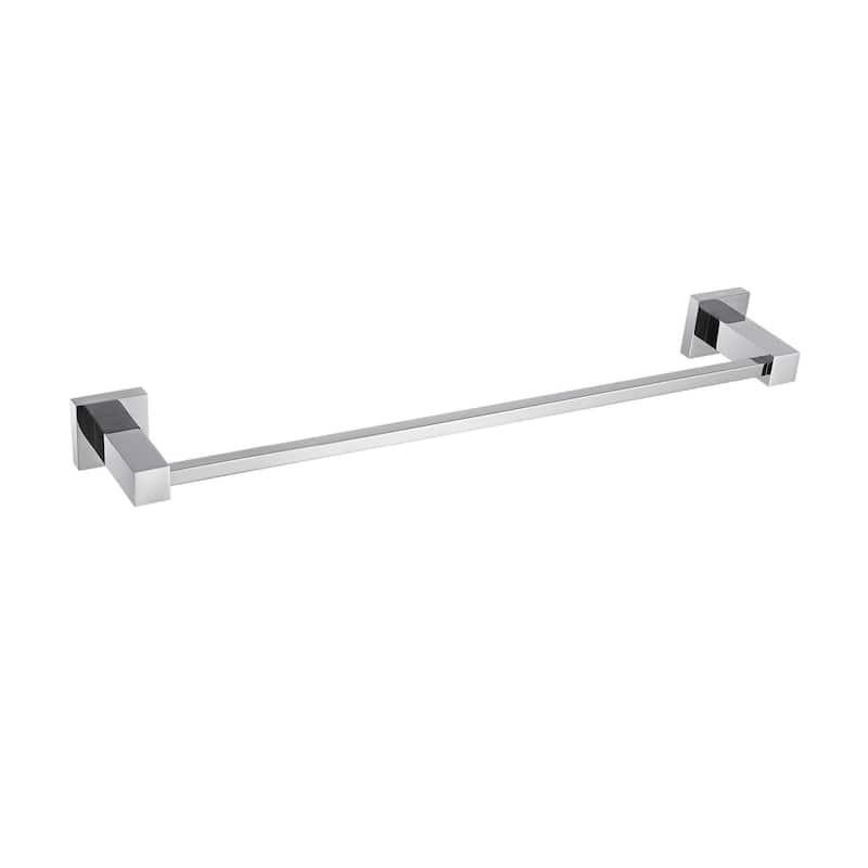 Cube Bathroom 20 inch Towel Bar - N/A - Chrome