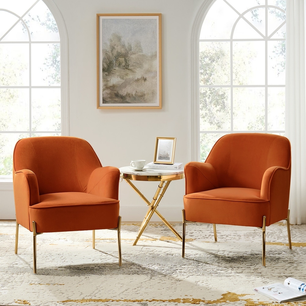 Orange accent chair sale