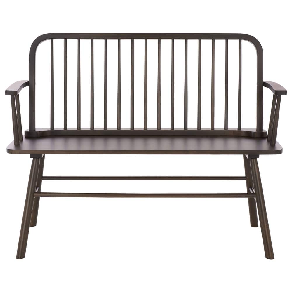 SAFAVIEH Tella Farmhouse Solid Wood Spindle Bench - 35"W x 19"D x 47"H