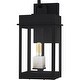 preview thumbnail 2 of 5, Carmen 1-Light Matte Black Outdoor Wall Lantern
