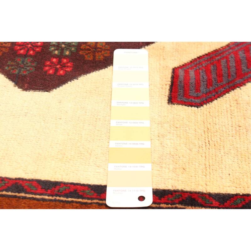 ECARPETGALLERY Hand-knotted Teimani Ivory Wool Rug - 3'8 x 6'8