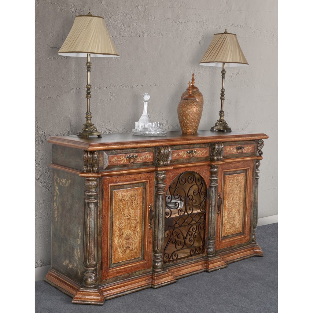 Peruvian Iron Scroll Buffet