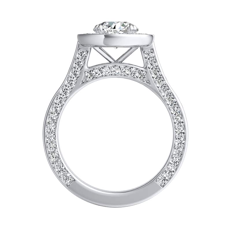 Auriya 14k Gold Fancy 1 3/4ctw Round Halo Diamond Engagement Ring (G-H, VS1-VS2)