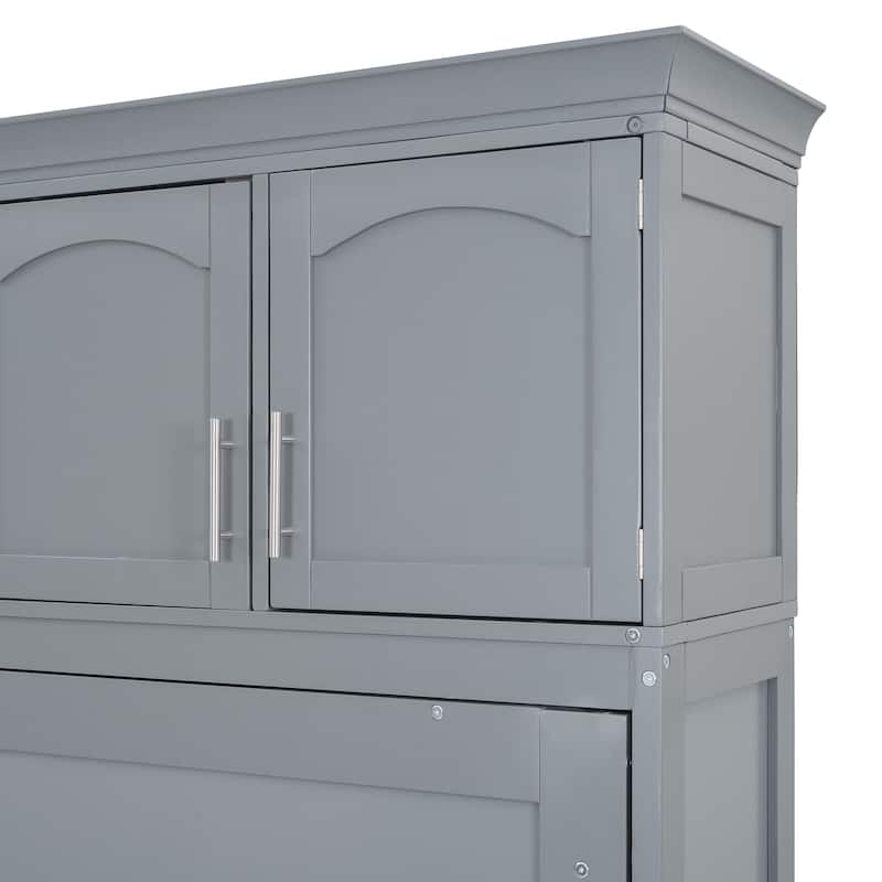 Full Size Murphy Bed with Cabinets