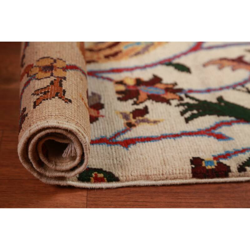 Animals Kazak Oriental Foyer Rug Hand-Knotted Wool Carpet - 2'0"x 3'0"