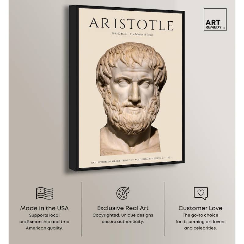 Greek Thinker Canvas by Art Remedy