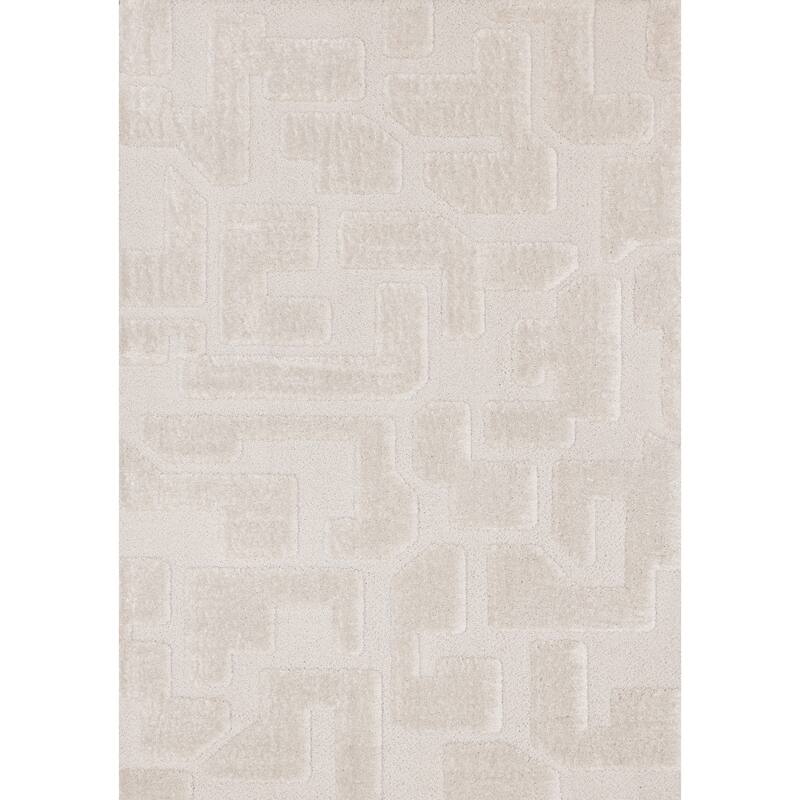 HomeRoots Geometric Modern Rectangle Area Rug - 5' X 8'