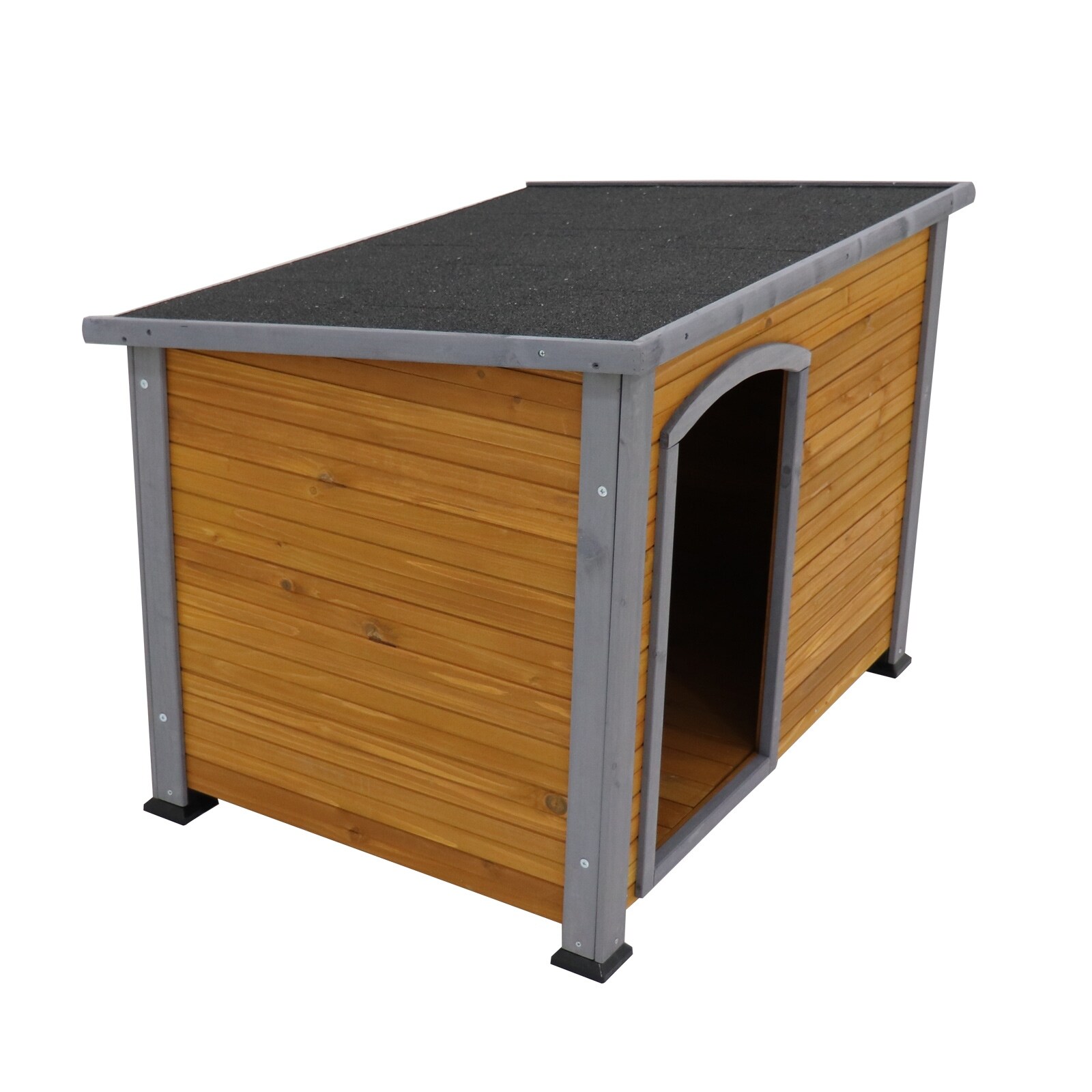 Wooden Dog Kennel Spacious Weatherproof Indoor/Outdoor Dog