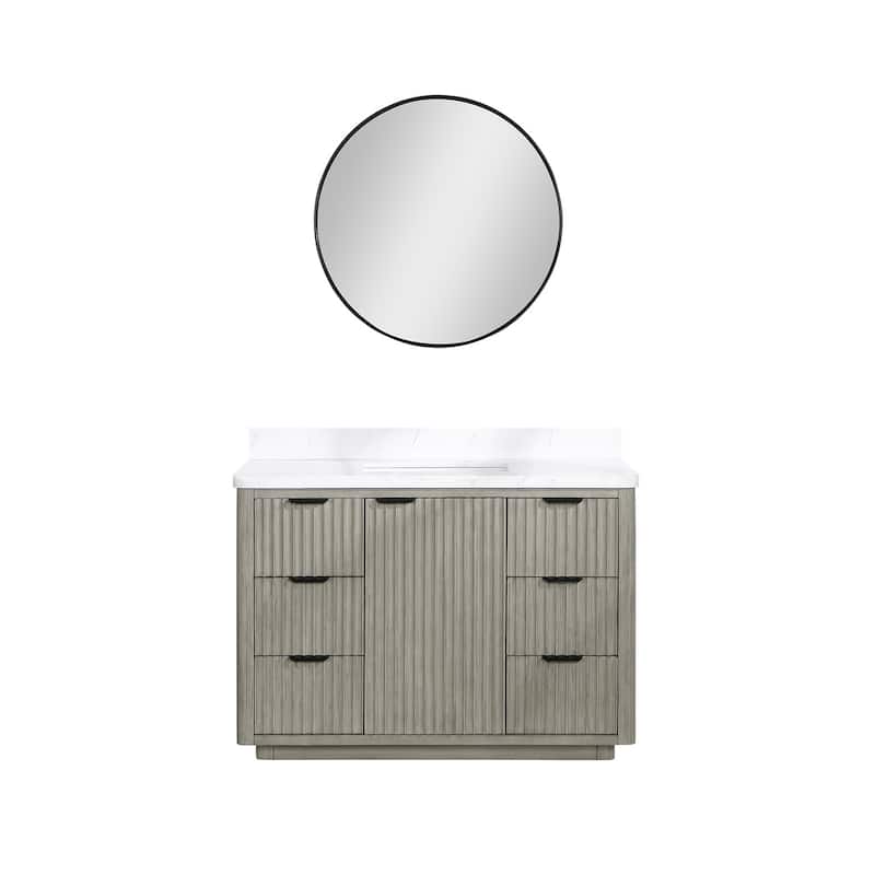 Miseno MV-704148 Cadiz 48" Free Standing Single Basin Vanity Set with