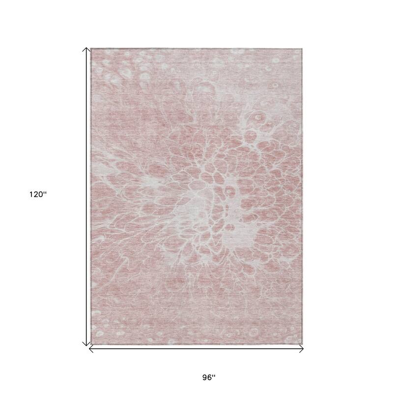HomeRoots Abstract Transitional Rectangle Outdoor Rug