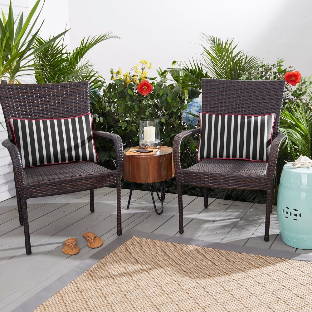 Sunbrella Shore Classic Indoor/ Outdoor Pillow (Set of 2)