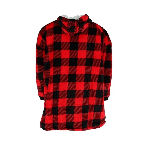 women's buffalo plaid hoodie