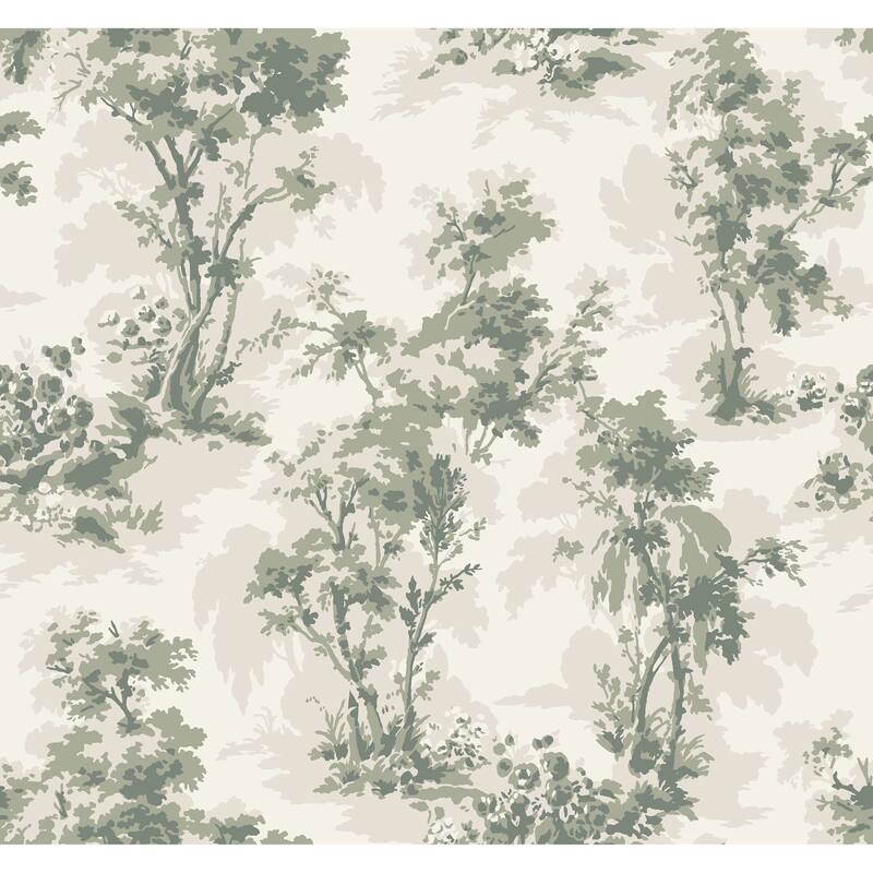 Chris Loves Julia x A-Street Prints Sainsbury Sage Forest Wallpaper