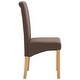 preview thumbnail 5 of 3, vidaXL Dining Chairs 4 pcs Brown Fabric