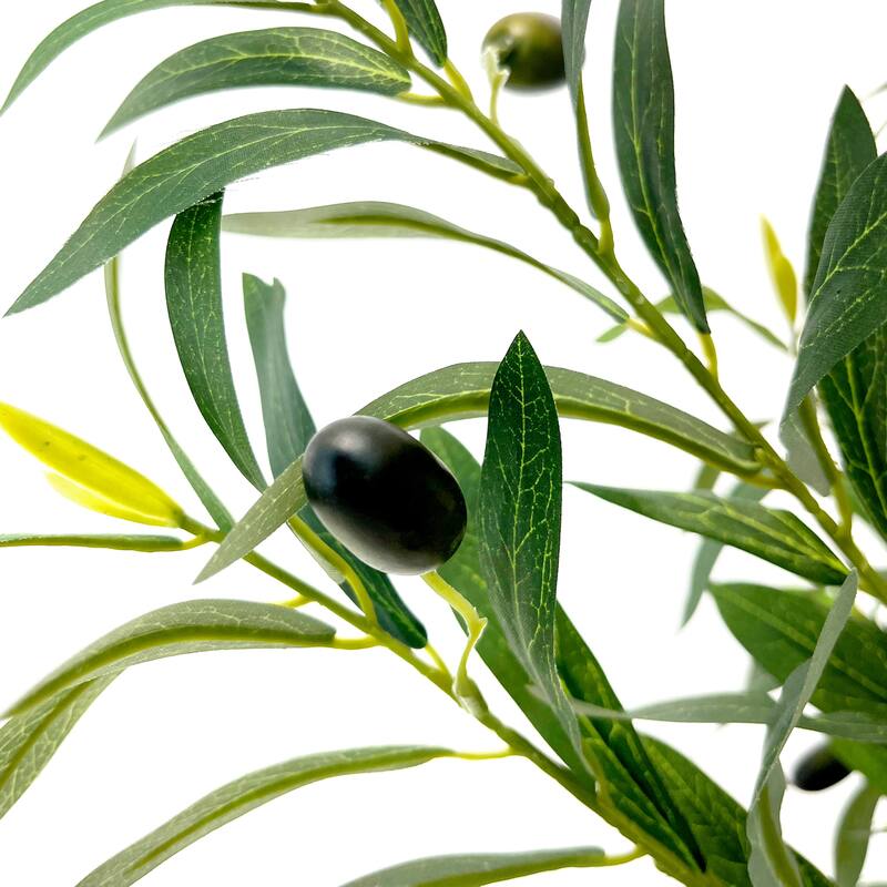 Artificial Olive Tree 6FT with Pot and Moss, Artificial Plants