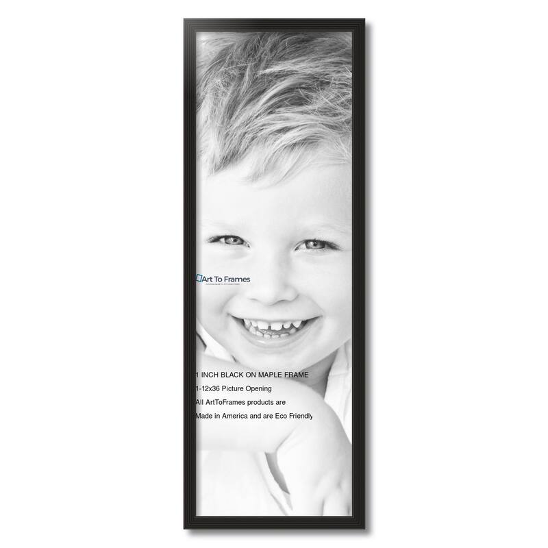 ArtToFrames Classic Waves 12x36 Inch Picture Frame, 1.00 Inch Wood Poster Frame Available in Multiple Colors (60823-12x36)