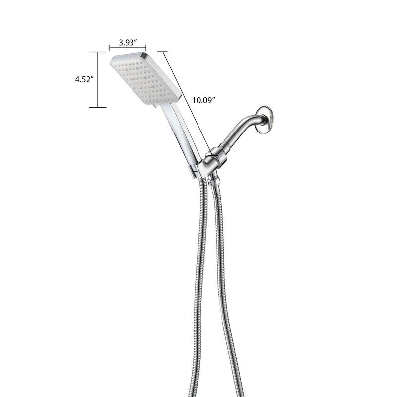 Chrome high pressure multi function with hand held shower faucet