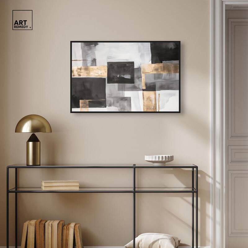 Graphite and Glimmer I Canvas by Art Remedy