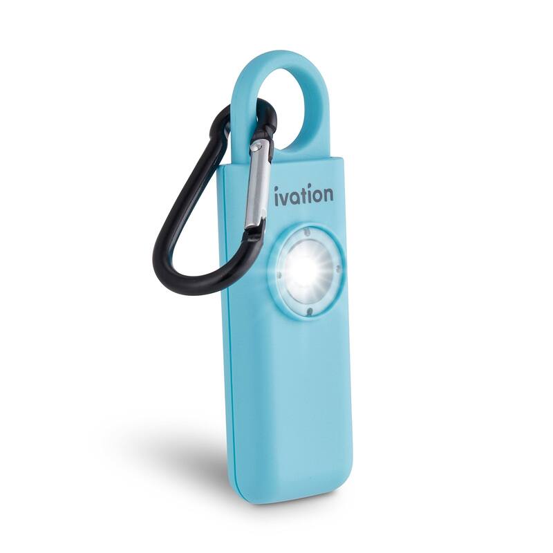 Ivation Personal SOS Keychain Alarm, 125 dB Rechargeable Personal Alarm W/LED Strobe Light