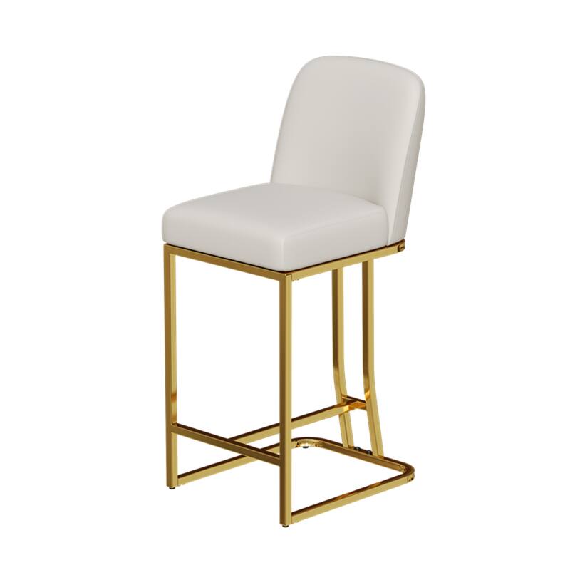 Set of 2 Modern Bar Stools Comfortable Counter Height Dining Chairs for Kitchen Island Restaurant or Home Bar