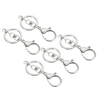 Split Key Rings with Swivel Trigger Lobster Claw Clasp