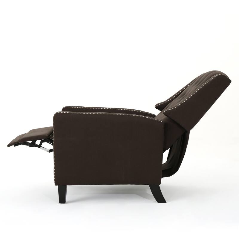 Roomfitters Classic Fabric Push Back Chair, Elegant Recliner for Living Room, Bedroom