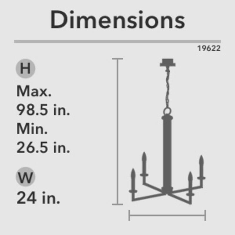 Hunter Bearden Chandelier - Entry, Dining Room, Kitchen Island - Transitional, Industrial, Contemporary, Candle