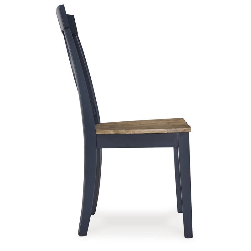 Signature Design by Ashley Landocken Brown/Blue Dining Table and 4 Chairs