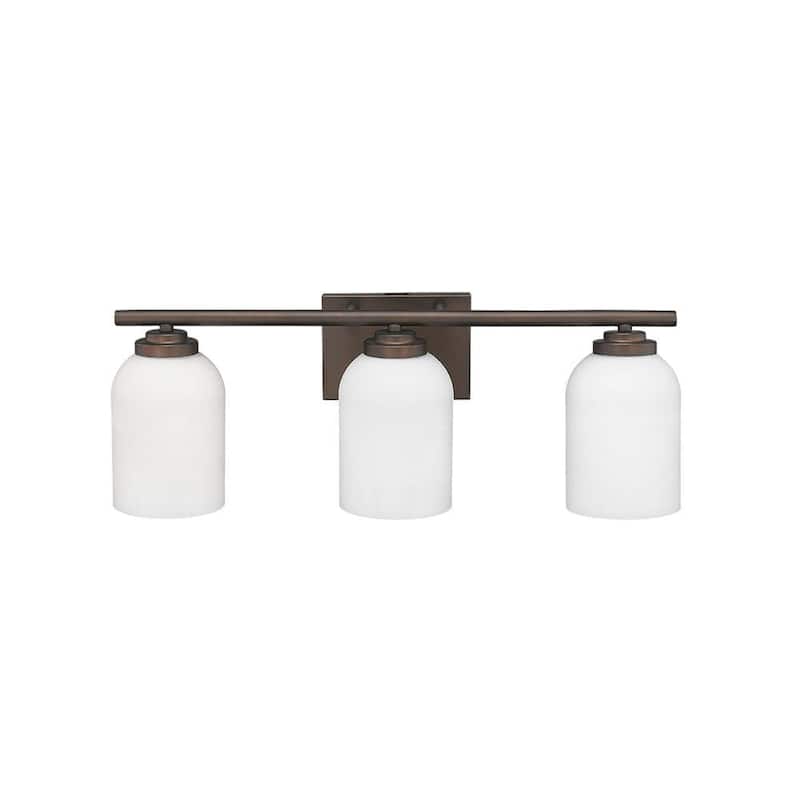 3-light Updated Modern Bronze Bathroom Vanity Light Fixture