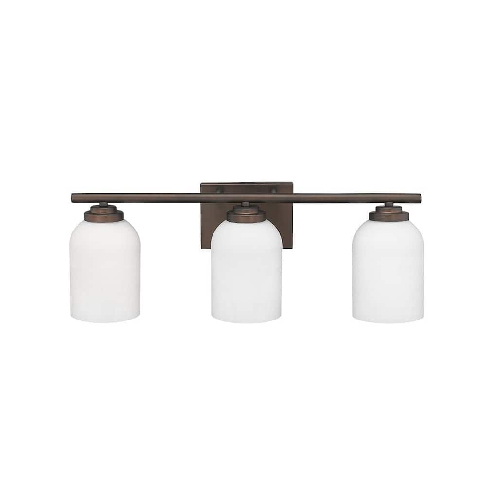 3-light Updated Modern Bronze Bathroom Vanity Light Fixture