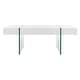 preview thumbnail 6 of 41, SAFAVIEH Jacob Glass Leg Rectangular Coffee Table - 43.3" W x 23.6" L x 15.7" H