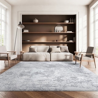 SAFAVIEH Tulum Ilze Modern Abstract Rug - Ivory/Grey - 8' x 10'
