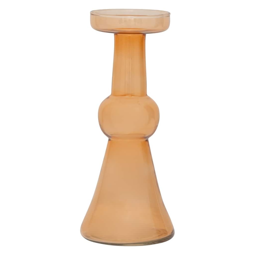Mera Pillar Candle Holder - 9" - Orange