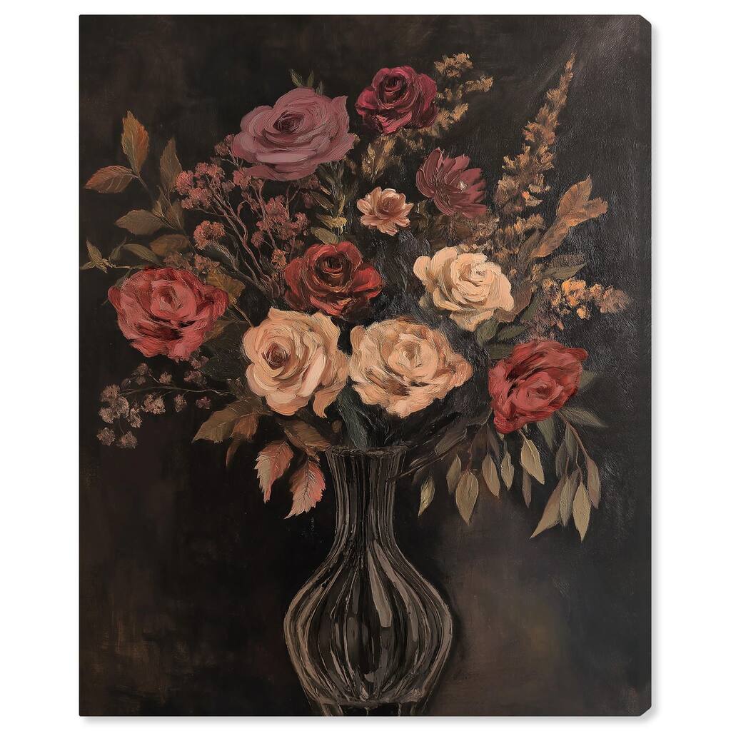 Smoldering Bouquet Canvas by Art Remedy, Gallery Wrapped