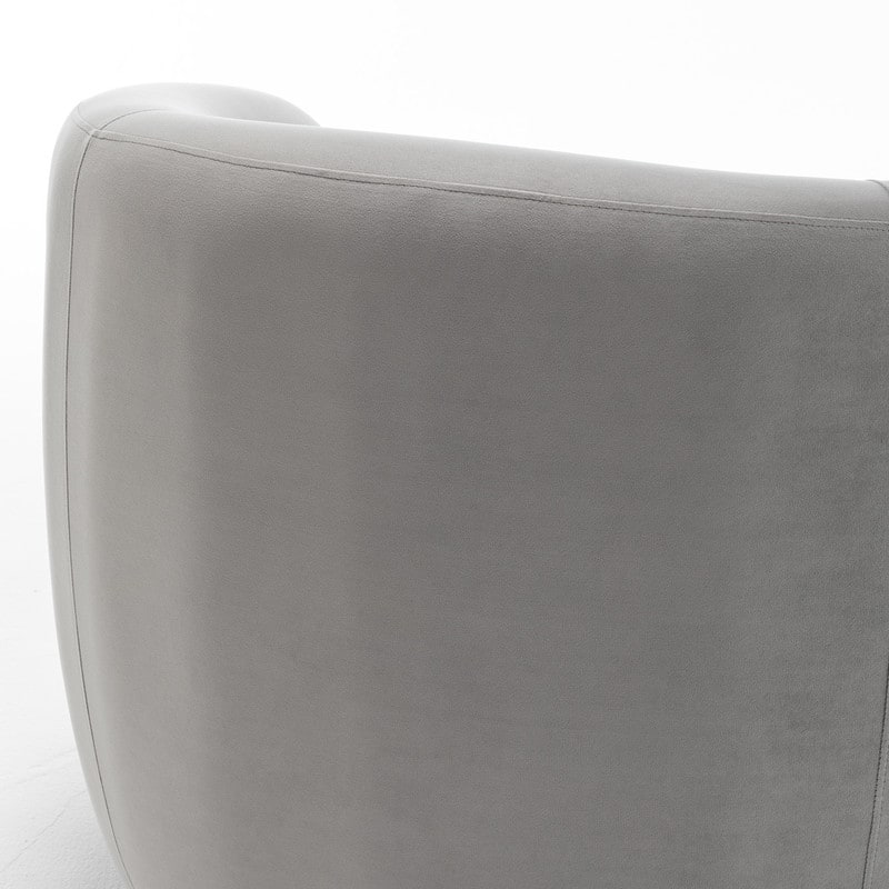 SEYNAR Modern Glam Velvet Upholstered 360 Degree Swivel Accent Armchair