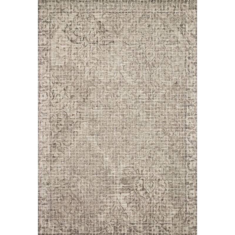 Alexander Home Nile Medallion Damask 100% Wool Hand Hooked Rug